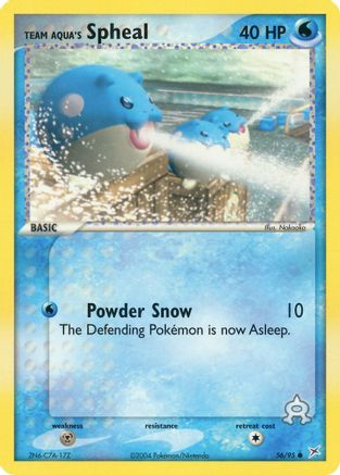 Team Aqua's Spheal 056/95/95 - Common