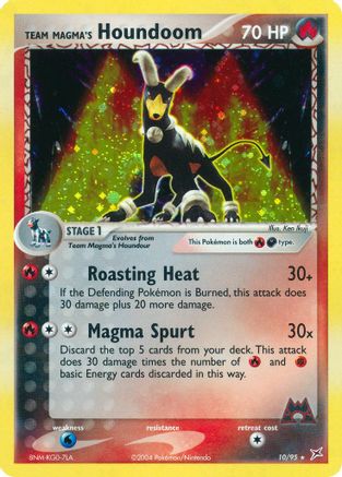 Team Magma's Houndoom 010/95/95 - Holo Rare - Holofoil