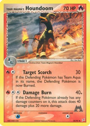 Team Magma's Houndoom 034/95/95 - Uncommon