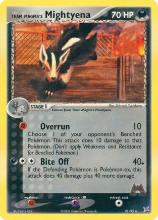 Team Magma's Mightyena 021/95/95 - Rare