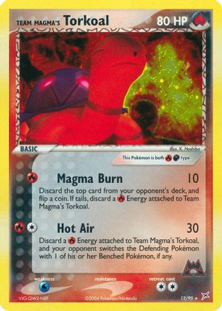 Team Magma's Torkoal 012/95 - Holo Rare - Holofoil