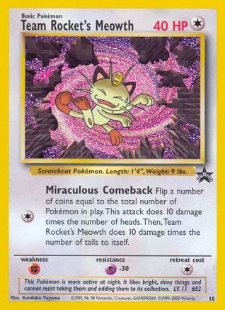 Team Rocket's Meowth 018/53/53 - Promo