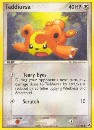 Teddiursa 077/115/115 - Common - Reverse Holofoil