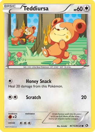 Teddiursa RC15/RC25/113 - Common - Holofoil