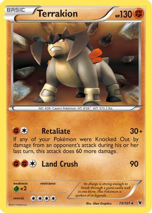 Terrakion 073/101 - Holo Rare - Holofoil