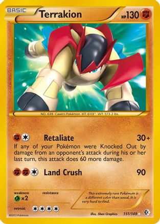 Terrakion 151/149 - Secret Rare - Holofoil