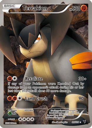 Terrakion (99 Full Art) 099/101 - Ultra Rare - Holofoil