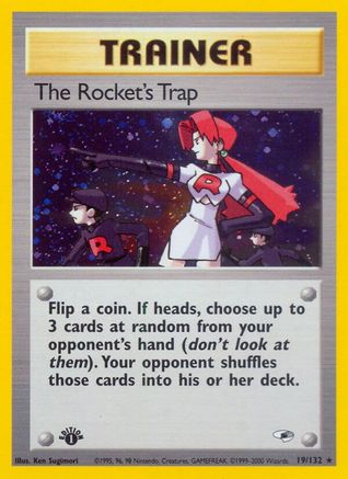 The Rocket's Trap 019/132/132 - Holo Rare - Unlimited Holofoil