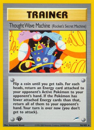 Thought Wave Machine (Rocket's Secret Machine) 096/105 - Rare - 1st Edition