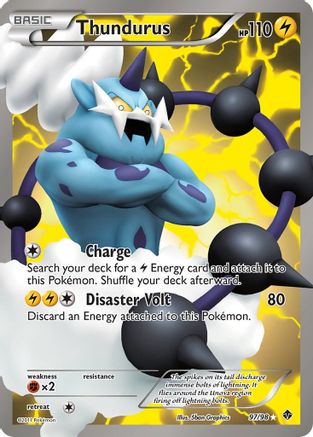 Thundurus (97 Full Art) 097/98/98 - Ultra Rare - Holofoil