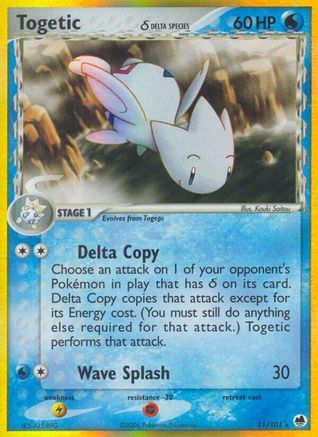 Togetic (Delta Species) 011/101/101 - Holo Rare - Reverse Holofoil