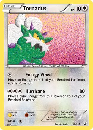 Tornadus 108/113 - Holo Rare - Holofoil