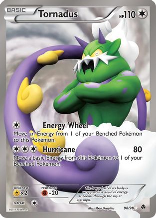 Tornadus (98 Full Art) 098/98/98 - Ultra Rare - Holofoil
