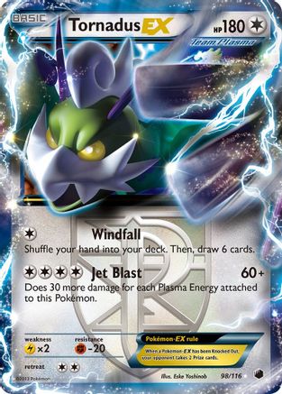 Tornadus EX (Team Plasma) 098/116 - Ultra Rare - Holofoil