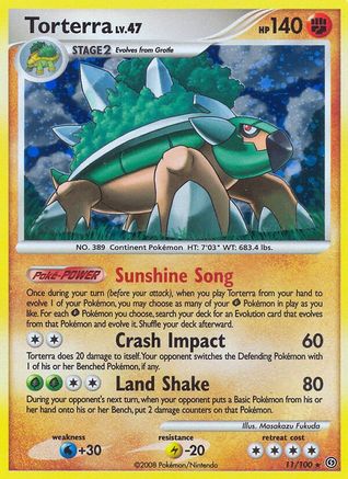 Torterra 011/100 - Holo Rare - Holofoil