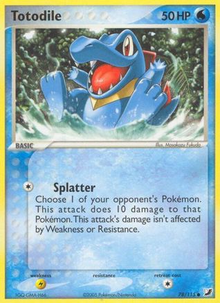 Totodile 078/115/115 - Common - Reverse Holofoil