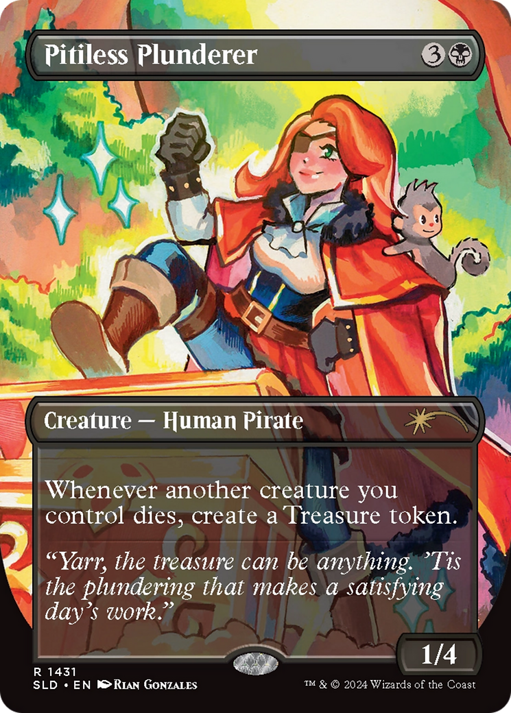 Pitiless Plunderer (SLD-1431) - Secret Lair Drop (Borderless) Foil