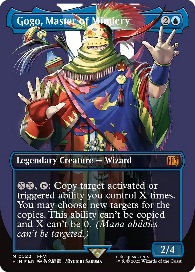 Gogo, Master of Mimicry (Borderless) (Surge Foil) (FIN-522) - FINAL FANTASY