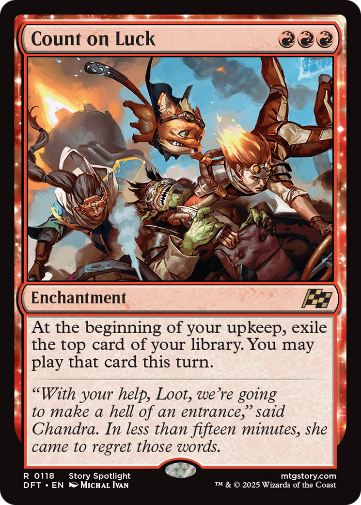 Count on Luck (-118) - Aetherdrift