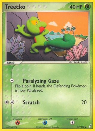 Treecko 067/100/100 - Common - Reverse Holofoil