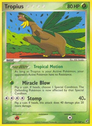 Tropius 027/107 - Rare