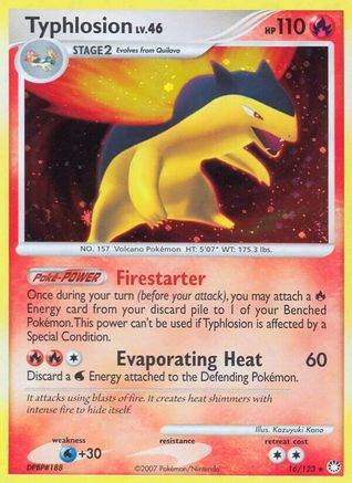 Typhlosion 016/123/123 - Holo Rare - Holofoil