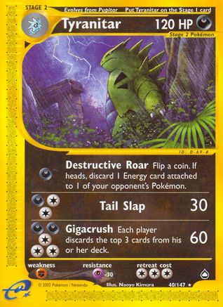 Tyranitar 040/147 - Rare