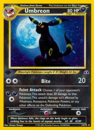 Umbreon (13) 013/75/75 - Holo Rare - Holofoil