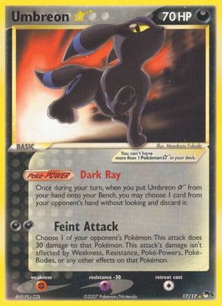 Umbreon Star 017/17 - Ultra Rare - Holofoil