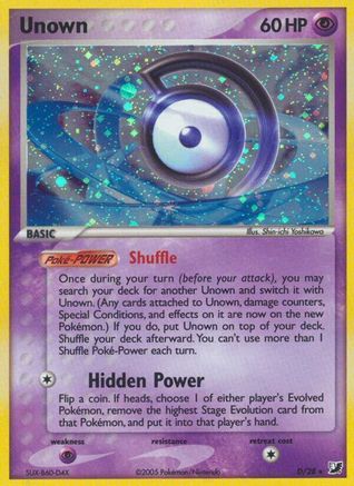 Unown (D) 00D/115 - Holo Rare - Holofoil