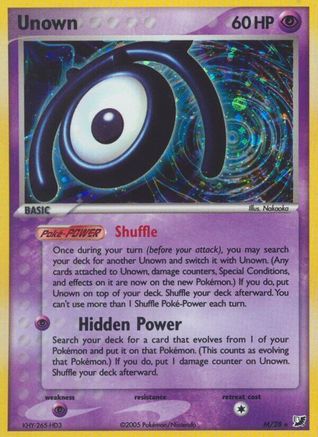 Unown (M) 00M/115 - Holo Rare - Holofoil