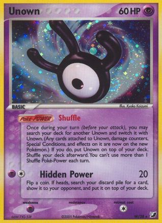Unown (W) 00W/115 - Holo Rare - Holofoil