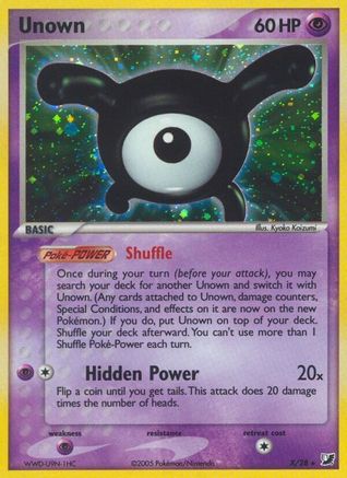 Unown (X) 00X/115 - Holo Rare - Holofoil