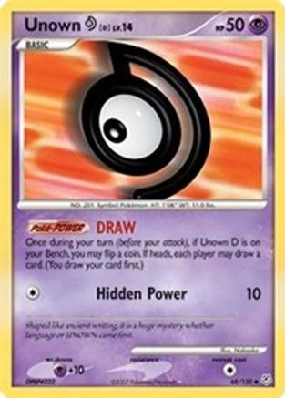 Unown [D] 068/130/130 - Uncommon