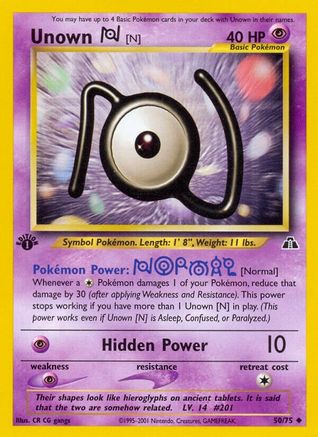 Unown [N] 050/75/75 - Uncommon - Unlimited
