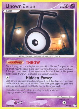 Unown [T] 067/123/123 - Uncommon