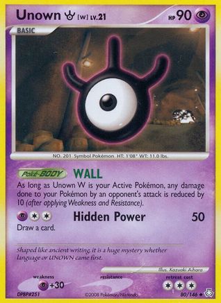 Unown (W) 080/146 - Uncommon