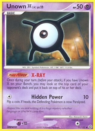 Unown [X] 071/132 - Uncommon