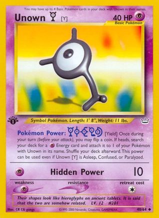 Unown [Y] 040/64/64 - Uncommon - Unlimited