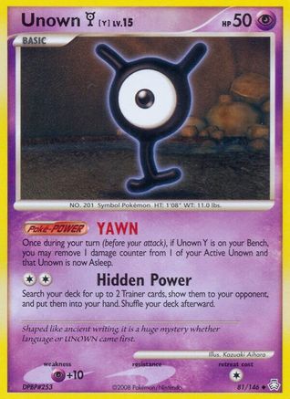 Unown (Y) 081/146 - Uncommon