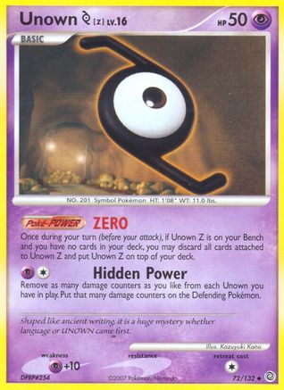 Unown [Z] 072/132/132 - Uncommon