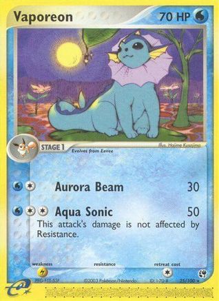 Vaporeon 025/100/100 - Rare