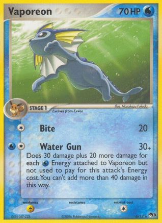 Vaporeon 006/017/17 - Rare