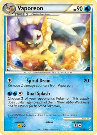 Vaporeon 052/95/95 - Uncommon