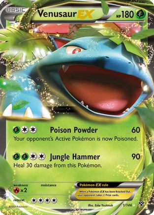 Venusaur EX 001/146/146 - Ultra Rare - Holofoil