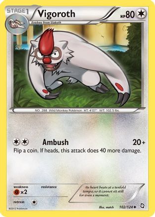 Vigoroth 102/124 - Uncommon