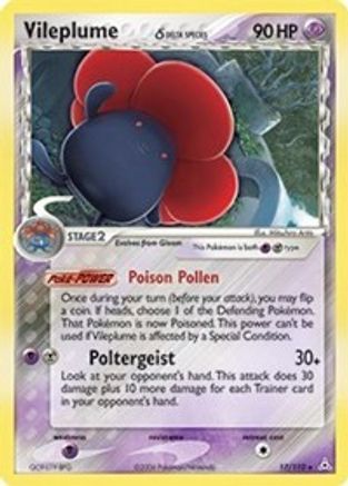 Vileplume (Delta Species) 017/110/110 - Holo Rare - Reverse Holofoil