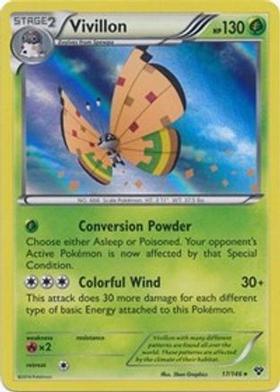 Vivillon (High Plains [Orange]) 017 - Holo Rare - Holofoil
