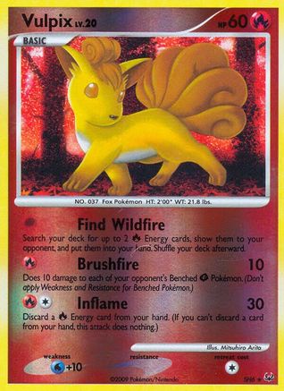 Vulpix (Shiny) SH6/127 - Shiny Holo Rare - Reverse Holofoil
