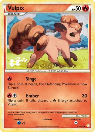 Vulpix 087/123/123 - Common